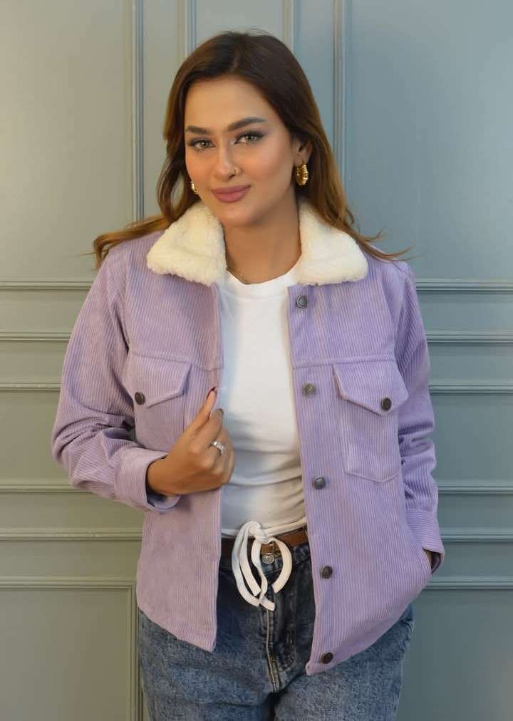 Corduroy jacket for winter for women