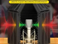 XTUGA Microphone Isolation Shield with Pop Filter