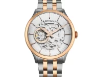 Titan 90140KM01 Silver White Metal Mechanicals Silver Dial Stainless Steel Strap Watch