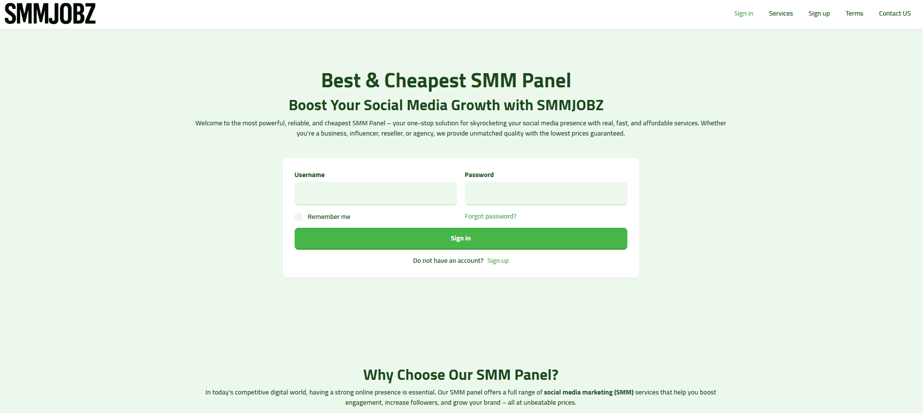 SMMJOBZ – Best smm panel