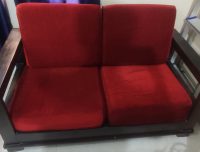 2 seater segun wood  sofa