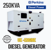 250 kVA Perkins Diesel Generator Set for Sale – Heavy-Duty & Efficient ⚡