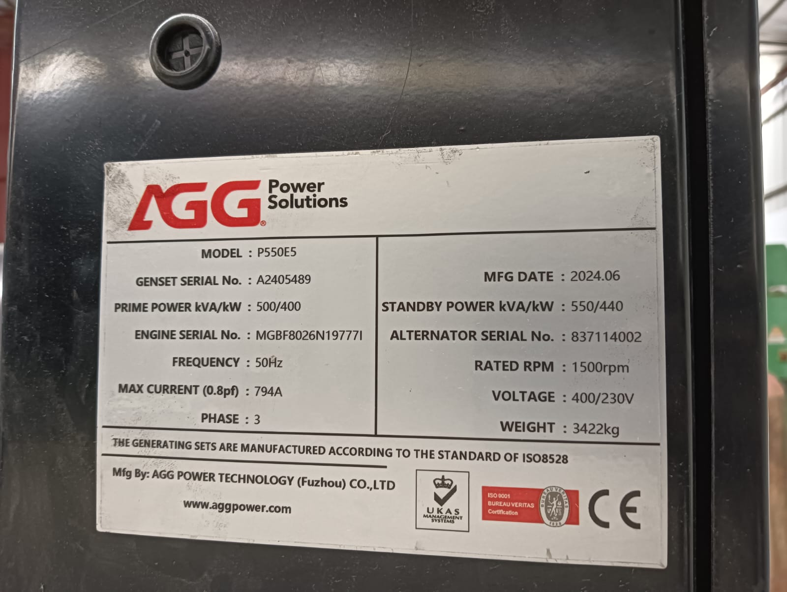 500 kVA Perkins Diesel Generator for Sale – Industrial Grade & Fuel Efficient ⚡